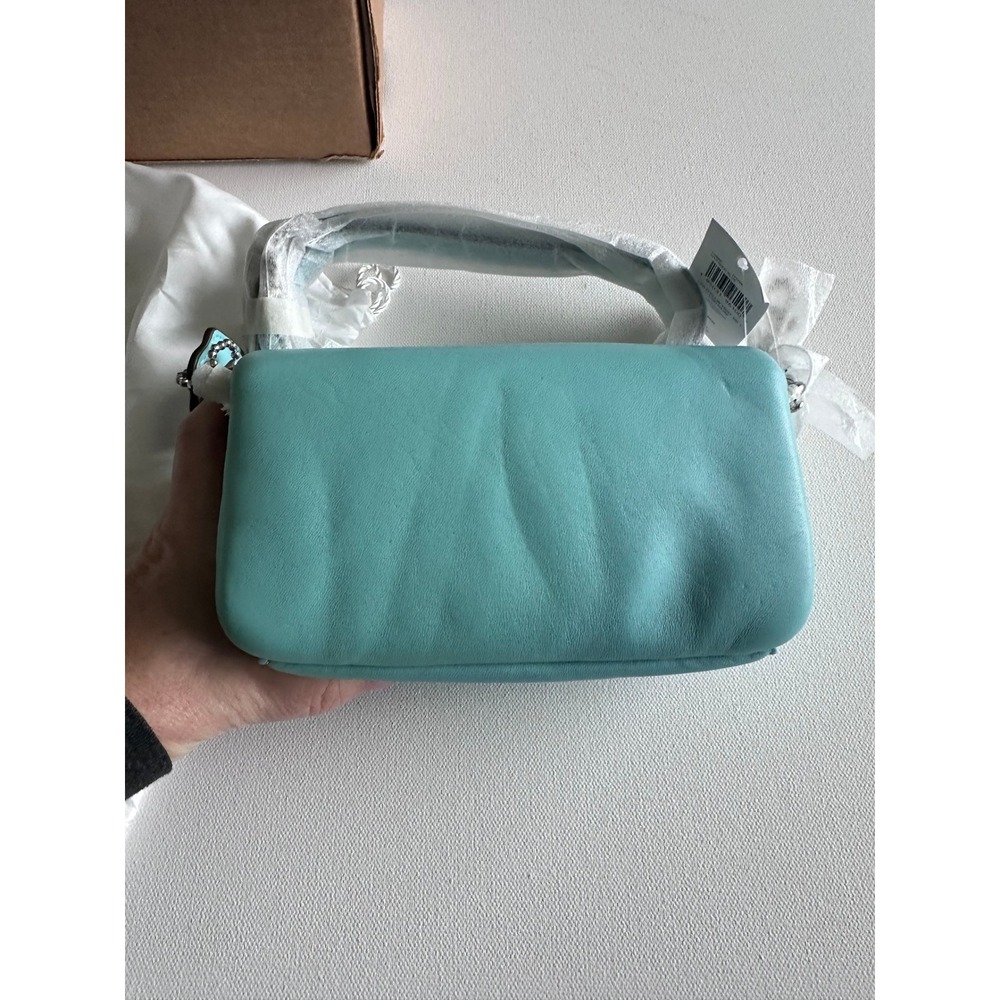 COACH Faded Blue Pillow Tabby Leather Shoulder Bag - Picture 9 of 11